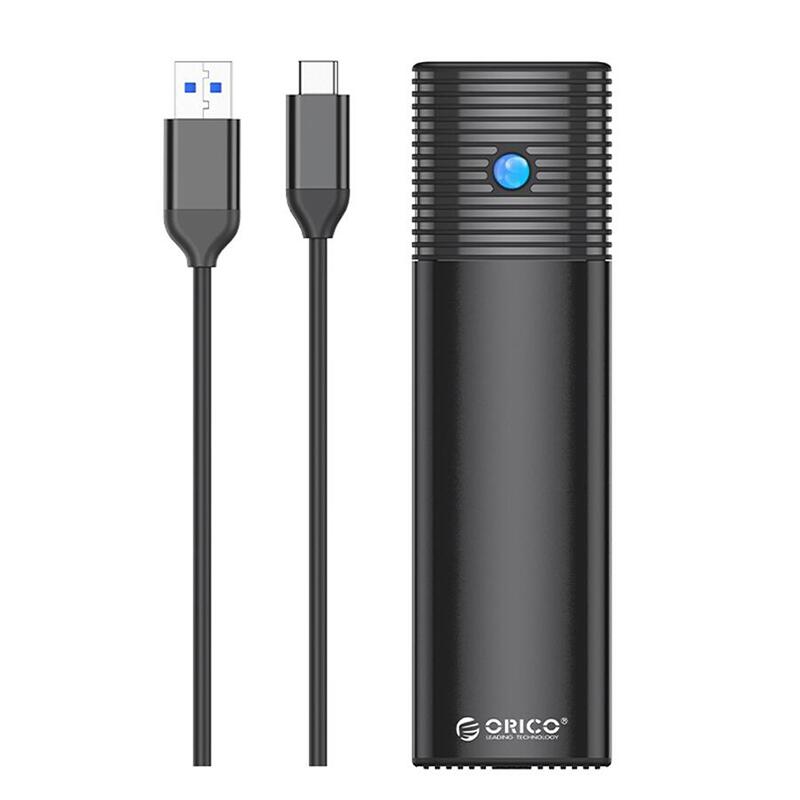 Rack SSD USB3.2 GEN1 NVMe M.2 Orico PWM2-G2A-BK negru cablu 15cm USB3.2 GEN1 10Gbps USB Type C - USB-A