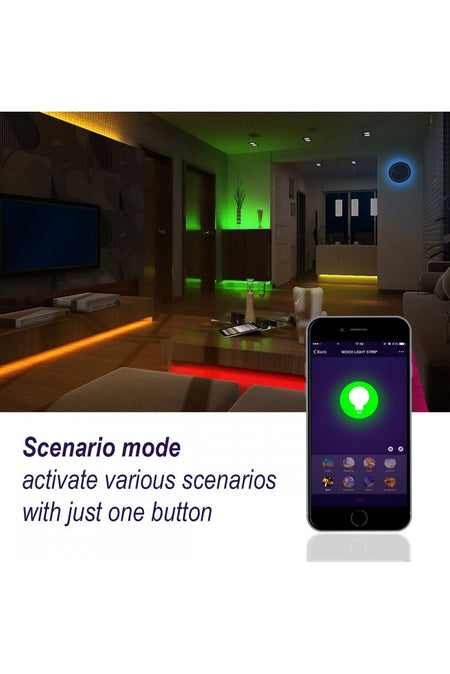 Set Banda LED Smart WiFi Woox R5093 5m RGB color + Alb cald 24W (150buc x 0.16W)