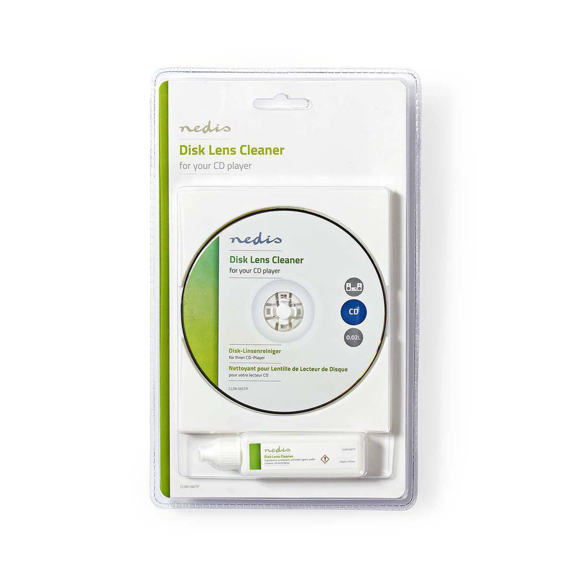 Set CD DVD CLEANER curatat lentila laser 20ml Nedis