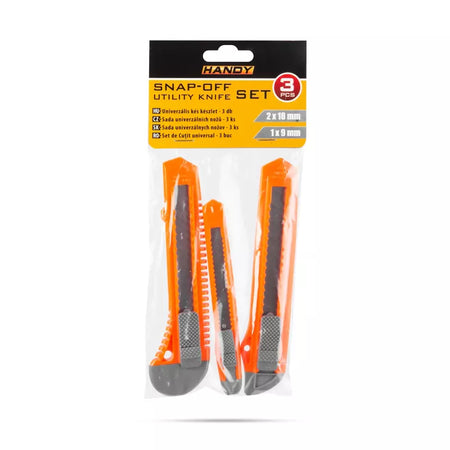Set cuttere universale 3buc/pachet cu lame retractabile HANDY 10821