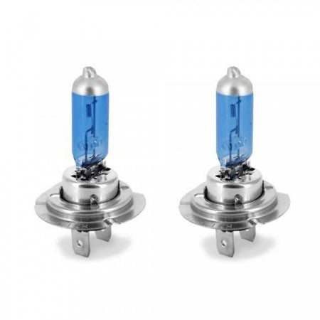 Set de 2 becuri Halogen H7 100W +110% intensitate Alb Xenon 12V Carguard