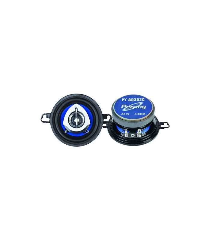 Set difuzoare auto 3.5" 8.8cm 60W 4 ohm Peiying 2buc