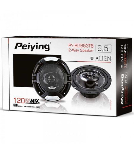 Set difuzoare auto 6.5 inch ALIEN Peiying 16.25cm 120W 2buc