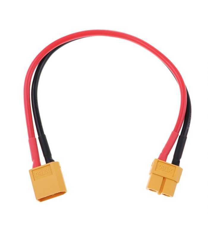 Set prelugitor mufa XT60 tata mama cu cablu siliconic 12AWG 20cm max 30A 500V
