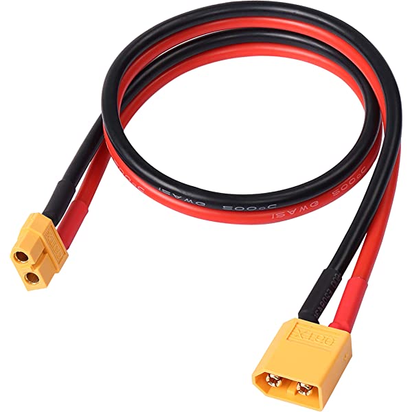 Set prelugitor mufa XT90 tata mama cu cablu siliconic 12AWG 20cm max 30A 500V