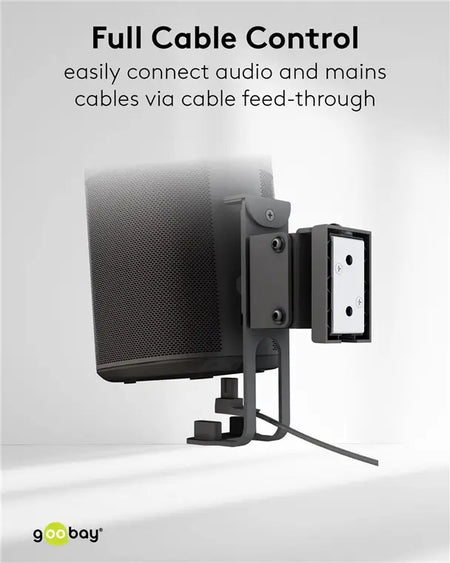 Set suport difuzor de perete Sonos One /Sonos One SL /Sonos Play:1 negru Goobay 70829