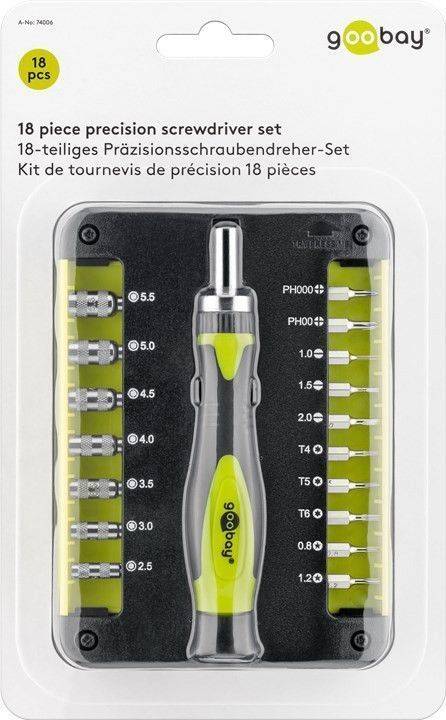 Set surubelnita 17biti CrV 3x capete plane 1mm 1.5mm 2mm 2x Phillips PH000 PH00 3x Torx T4 T5 T6 2x stele Star 0.8 1.2 7x hexago