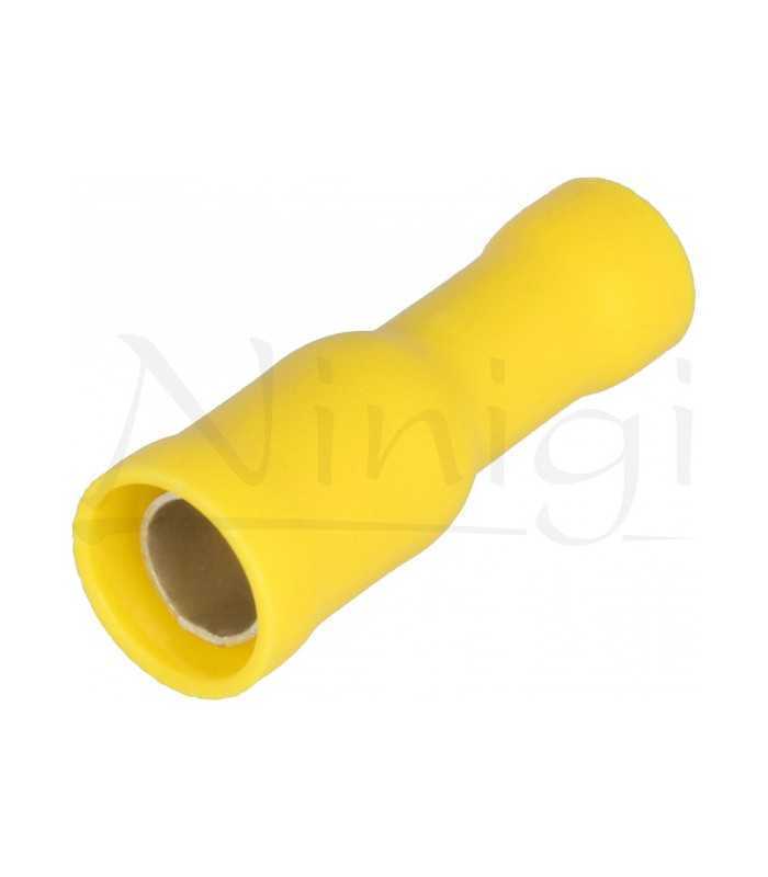 ST-051/Y Terminal papuc rotund mama 5mm 4/6mm2 crimpat pe cablu izolata galben NINIGI