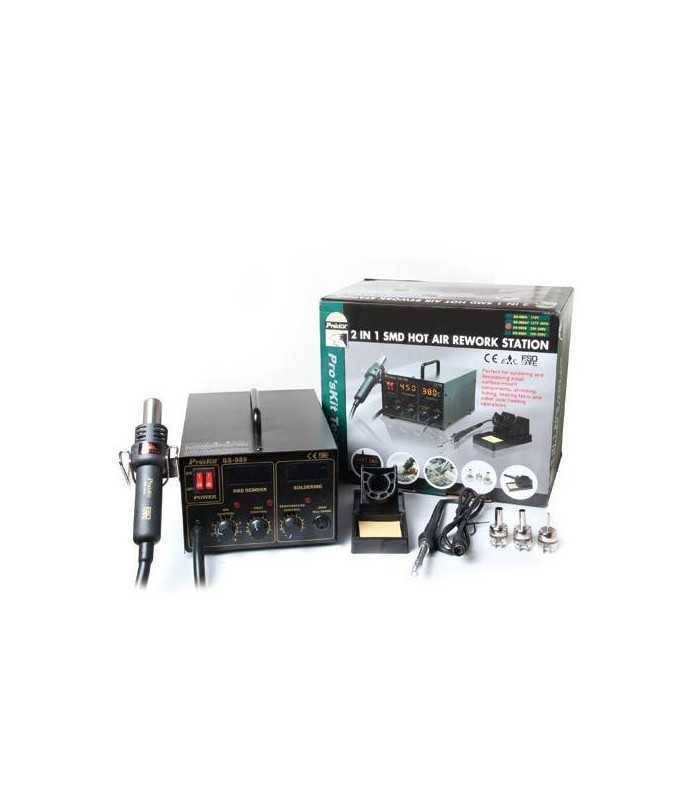 Statie de lipit SMD 2 in 1 cu aer cald SS-989B ProsKit
