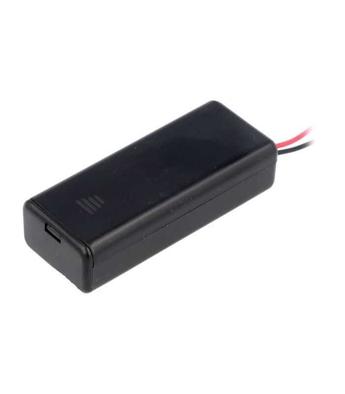 Suport baterii 2x AAA montare cu capac terminal cabluri 150mm KEYSTONE 2489