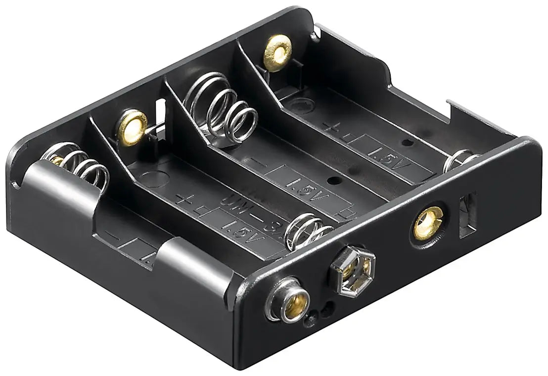 Suport baterii 4x AA R6 cu mufa de Tip 9V 11448 Goobay
