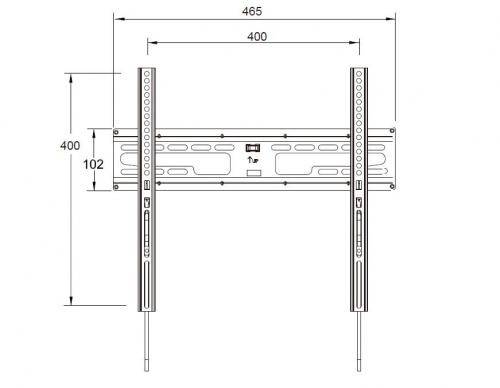 Suport TV LCD de perete 23"-60" fix cu snur cablu HDMI solutie de curatat Well