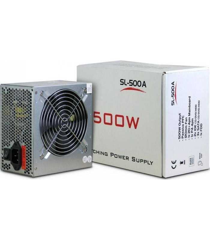 Sursa ATX 500W Inter-Tech SL-500 PLUS 500W PSU SL-500+