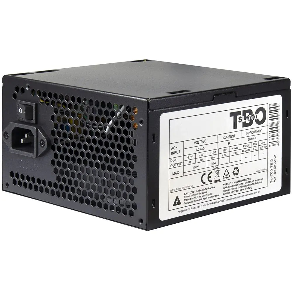 Sursa Inter-Tech SL-700PLUS-TBO bulk ventilator silentios de 120mm cu control termic automat