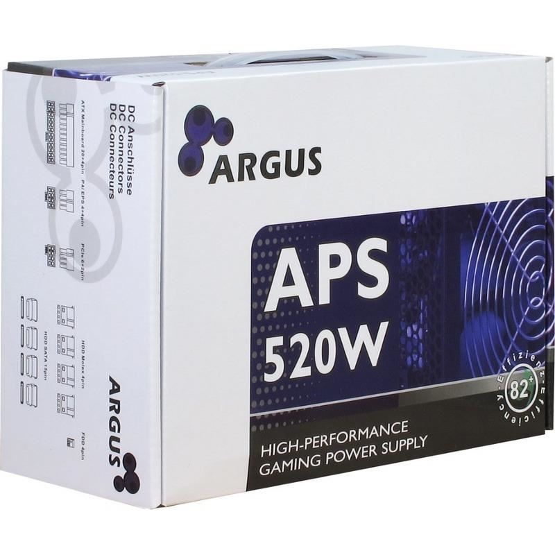 Sursa PC Inter-Tech Argus 520W PSU ventilator silentios 120mm control termic automat APS-520W