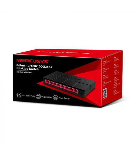 Switch Desktop 8 porturi 10/100/1000 Mbps Mercusys MS108G