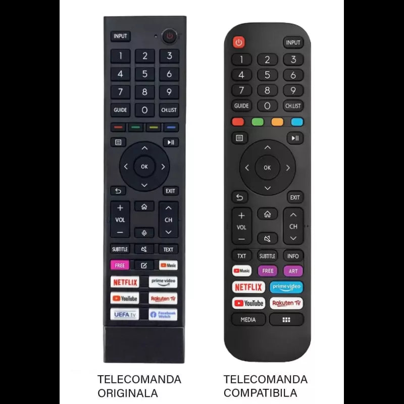 Telecomanda TV Hisense ERF3B80H compatibila cod ER1169-N /MFY1159 (423-2)