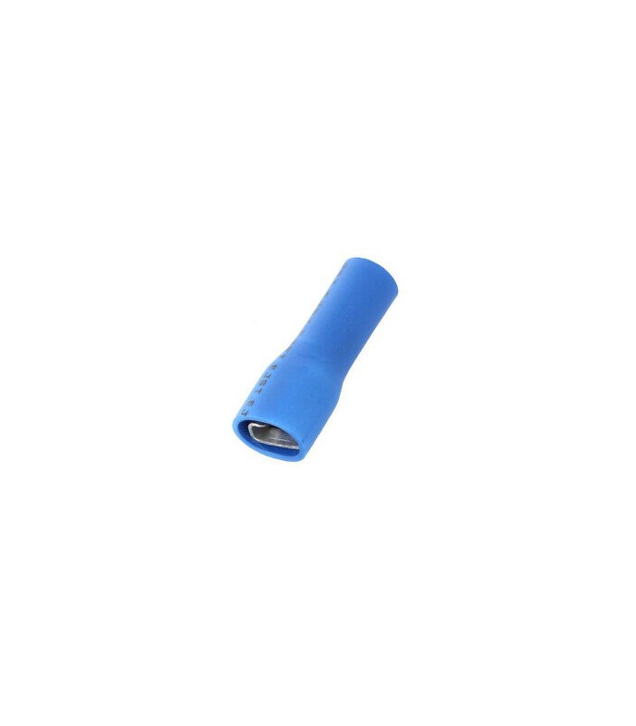 Terminal papuc plat 4.8mm 0.8mm mama 1/2.5 mm2 crimpat pe cablu albastru JST LVDDF2-187A-8
