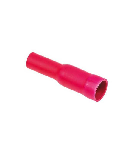 Terminal papuc rotund mama 4mm 0.5/1.5mm2 crimpat pe cablu rosu JST CVDAGF1.25-5