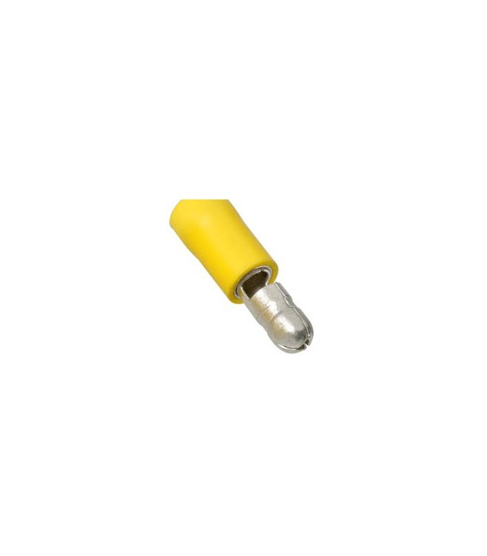 Terminal papuc rotund tata 5mm 4/6mm2 crimpat pe cablu izolata galben BM GROUP BM 00330