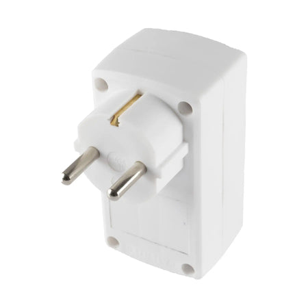Triplu stecher distribuitor 2x Euro 1x Schuko 16A 3680W Home NV 131/WH