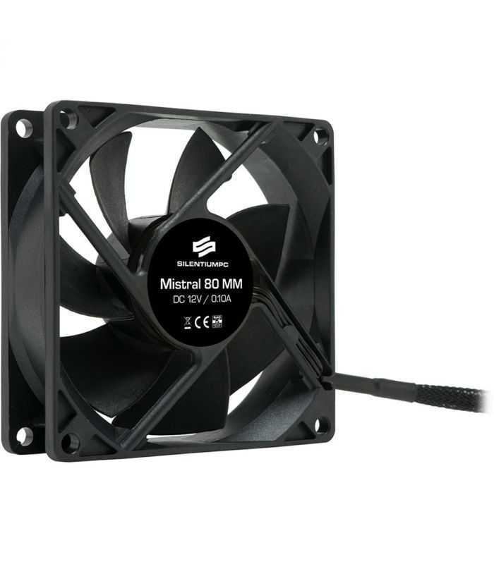 Ventilator 80mm Mistral 80 v2 SPC045 80 x 80 x 25 mm 1800RPM SILENTIUM PC