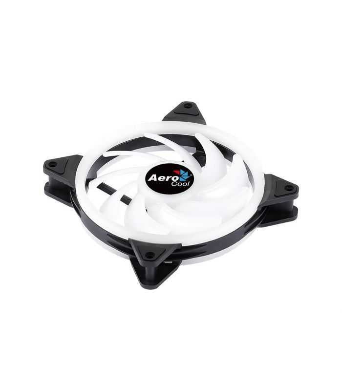 Ventilator Aerocool Duo 140x140x25mm iluminare aRGB rulmenti de tip Hydraulic Bearing 1000 RPM