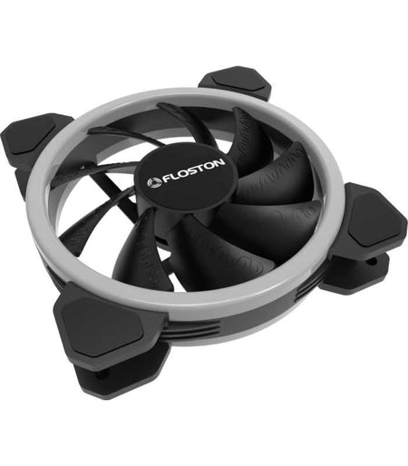 Ventilator HALO RAINBOW DUAL RGB LED 120x120x25mm 12V 5.1W 1200RPM 4-pin Floston