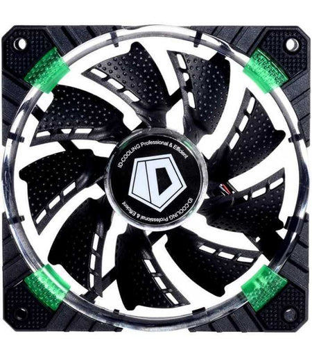 Ventilator ID-Cooling CF-12025-G 120mm 600-1600RPM Concentric Circular LED verde