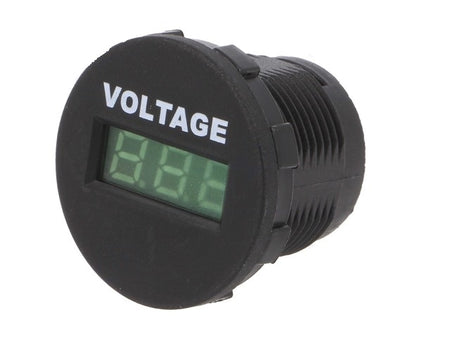Voltmetru 6-33VDC negru-verde SCI A25-1-BB3-G