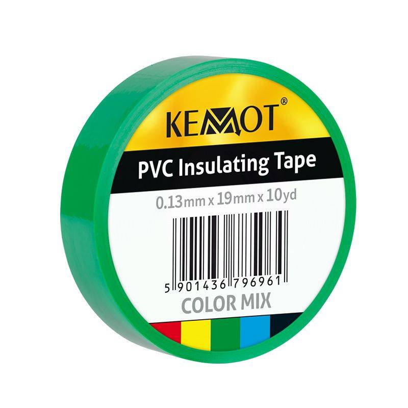 Banda izolatoare 0.13x19x10YD verde KEMOT