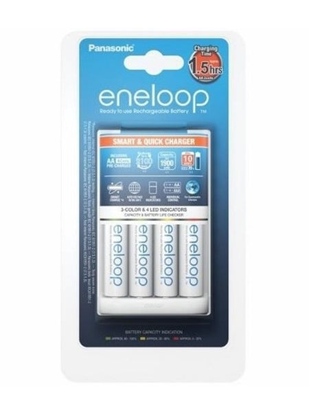 Panasonic Eneloop Incarcator Smart & Quick include 4x AA (R6) PRO 1900mA KKJ55HCD40E