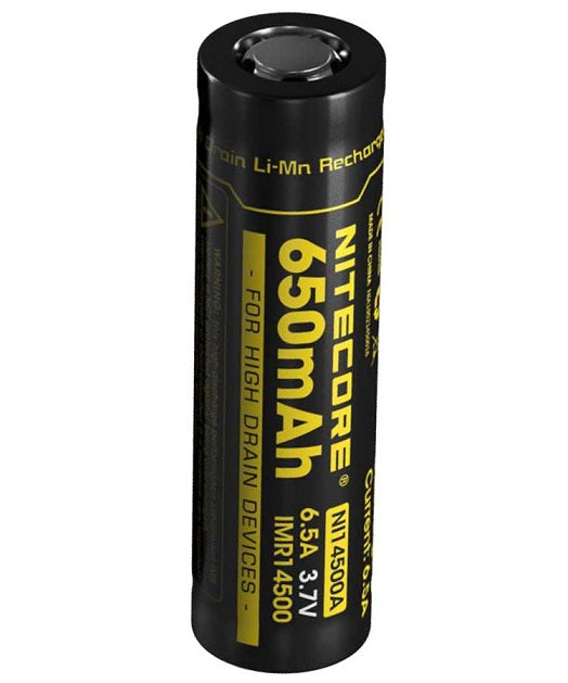 Acumulator 14500 LI-ION NITECORE NI14500A 3.7V 650mAh 6.5A cu pin