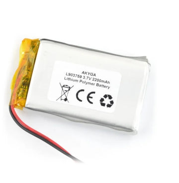 Acumulator Lithium Poliymer 06034 2200mAh 1S 3.7V cablu 50mm 59x37x9mm AKYGA Battery