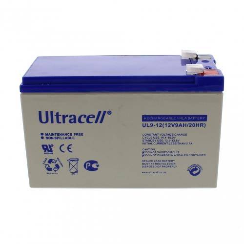 Acumulator plumb acid 12V 9Ah Ultracell borna lata 151x65x93mm