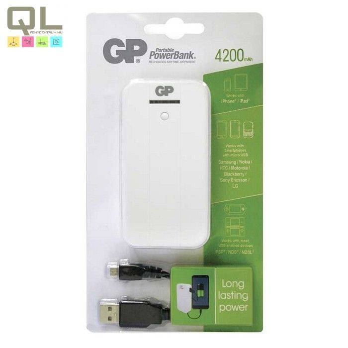 Acumulator portabil powerbank 4200mA alb GP