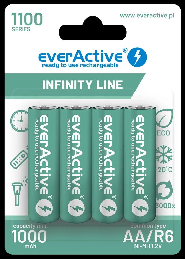Acumulatori Ni-MH AA R6 1100mAh 4buc everActive 4x EVBHRL6-1100