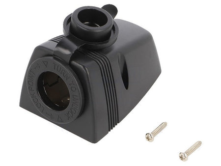 Adaptor aplicat 1x soclu bricheta auto negru SCI A13-142HS