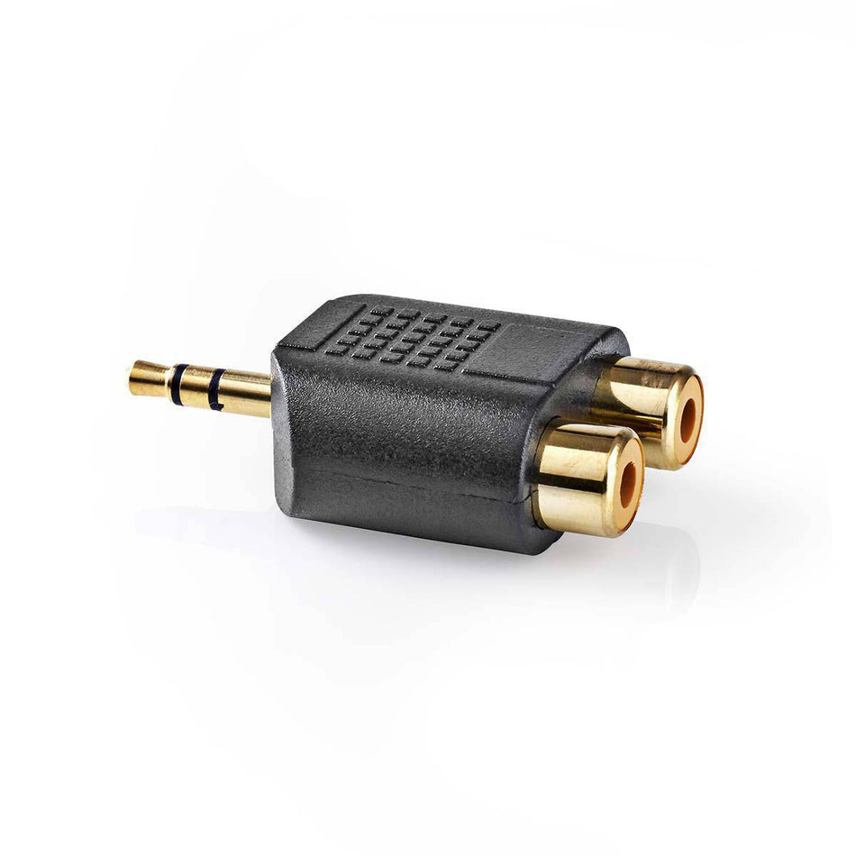 Adaptor Audio Stereo Jack 3.5 mm tata - 2x RCA mama aurit Nedis