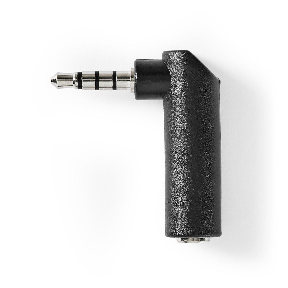 Adaptor audio stereo Jack 3.5 mm tata - 3.5 mm mama cotit 90 4 poli Nedis