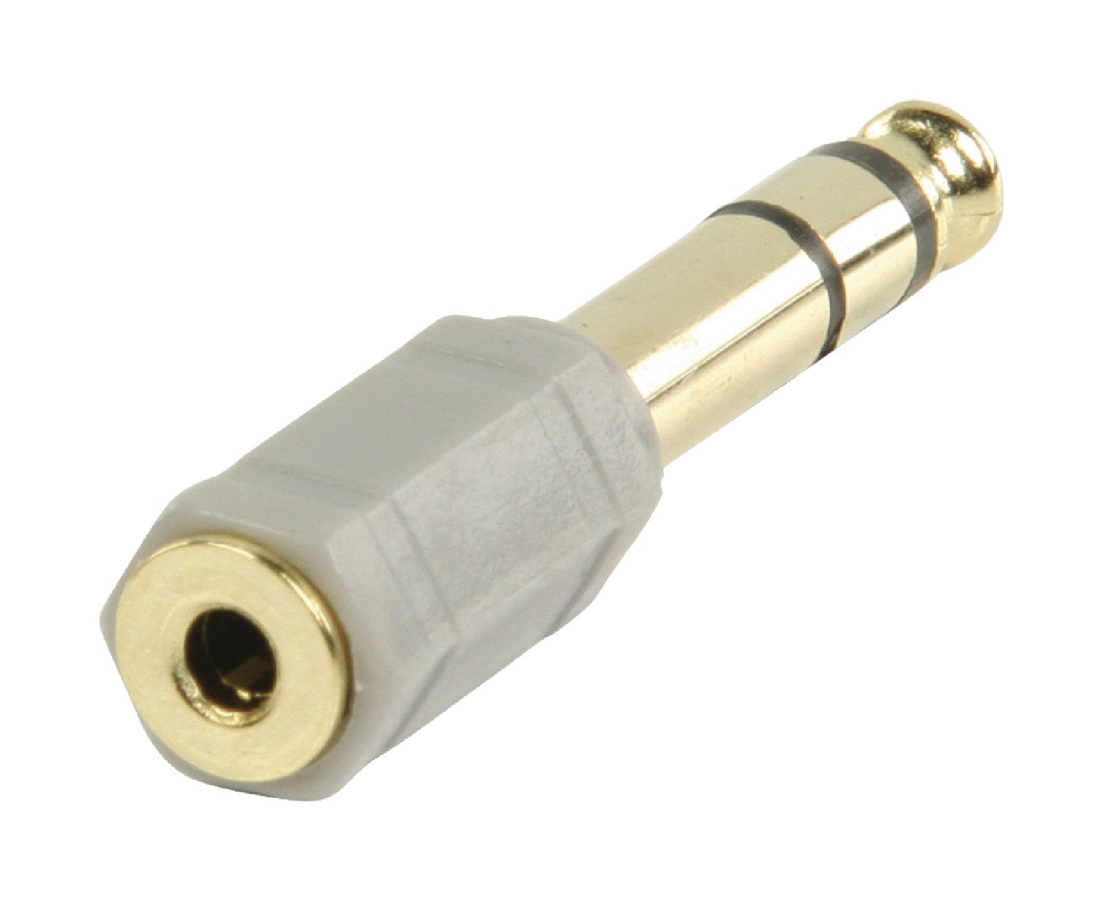 Adaptor audio stereo Jack 6.35 mm tata - Jack 3.5 mm mama gri Bandridge