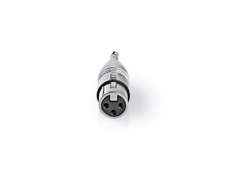 Adaptor audio stereo Jack tata 6.35 mm - XLR mama 3 pini Metal Nedis CAGP15941ME