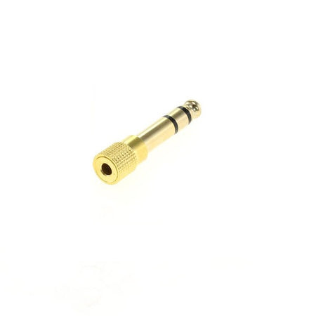 Adaptor aurit JACK 6.3 mm tata la JACK 3.5 mm mama STEREO 8012273