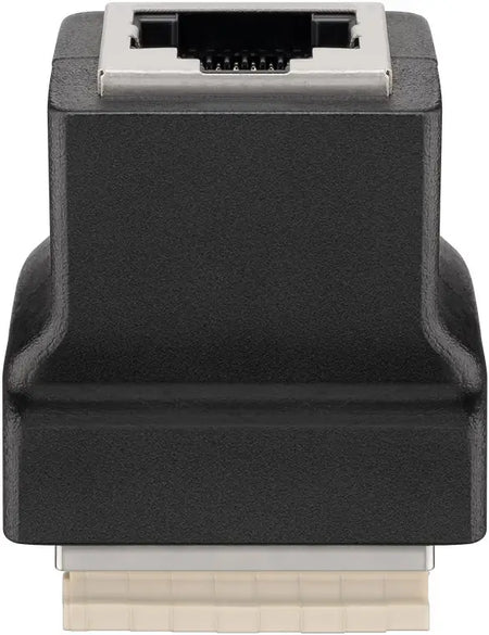Adaptor bloc terminal cu 8 pini clema la RJ45 mama 8P8C Goobay 76737