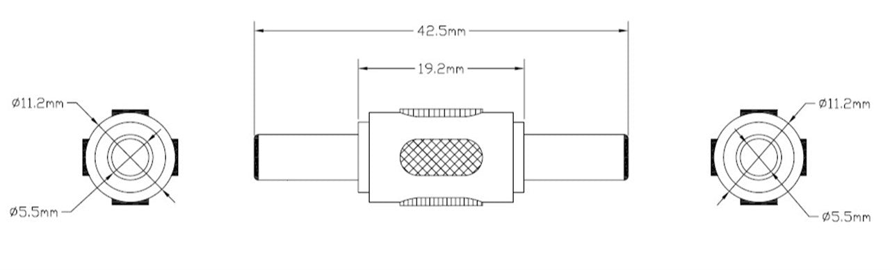 Adaptor DC 5.5x2.1mm tata-tata Goobay