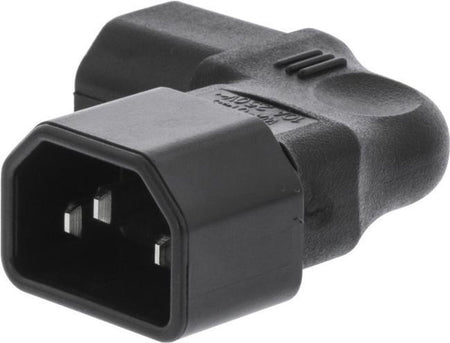 Adaptor de alimentare IEC-320-C14 la IEC-320-C13 la 90 grade spre stanga Valueline VLEP11903B