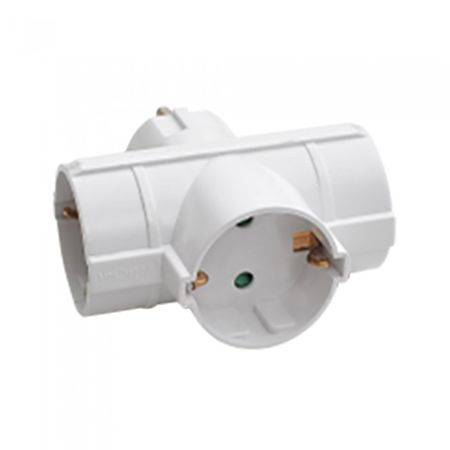 Adaptor distribuitor 3 prize SCHUKO 3x 16A MAX 3680W V-TAC