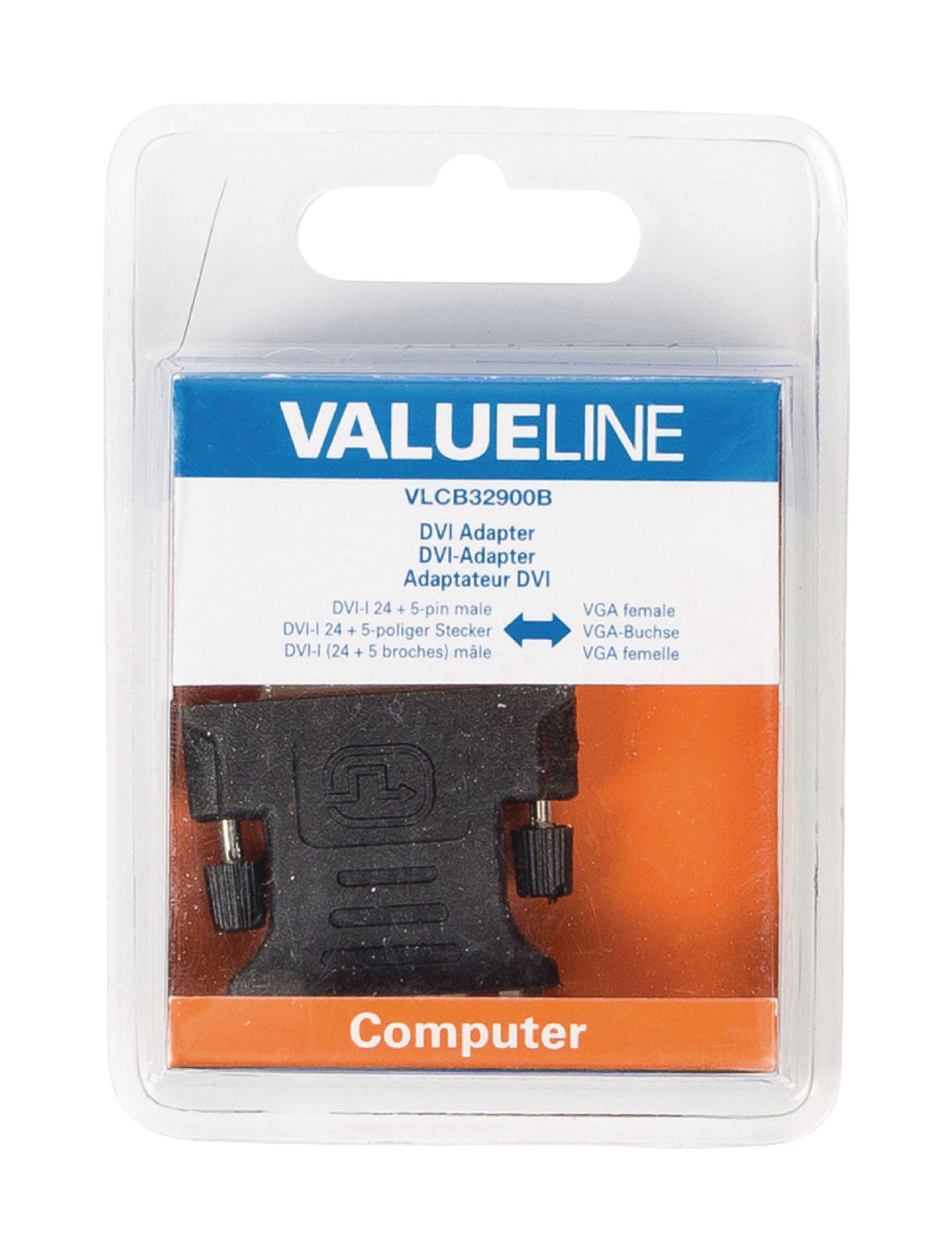 Adaptor DVI-I 24+5 tata - VGA mama Valueline