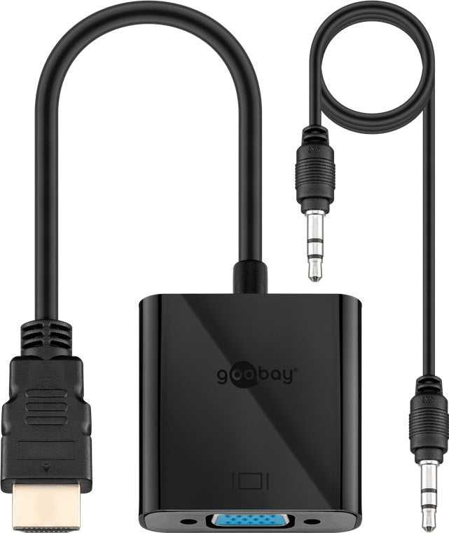 Adaptor HDMI tata/VGA mama +audio 3.5 mm Goobay