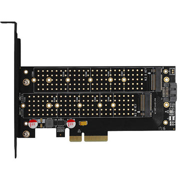 Adaptor Intern PCEM2-D PCI-E 3.0 4x - DUAL M.2 SSD (NVMe + SATA) Voltaj Dual SSD pana la 110mm AXAGON